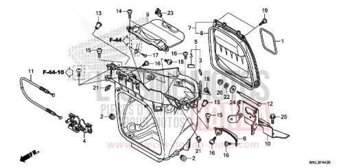 COMPARTIMENT A BAGAGES NC750XDL de 2020